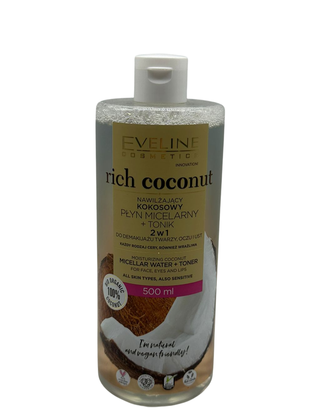 web-73.png Ujë Micellar Rich Coconut – nga Eveline Cosmetics 500ml - Figura 1