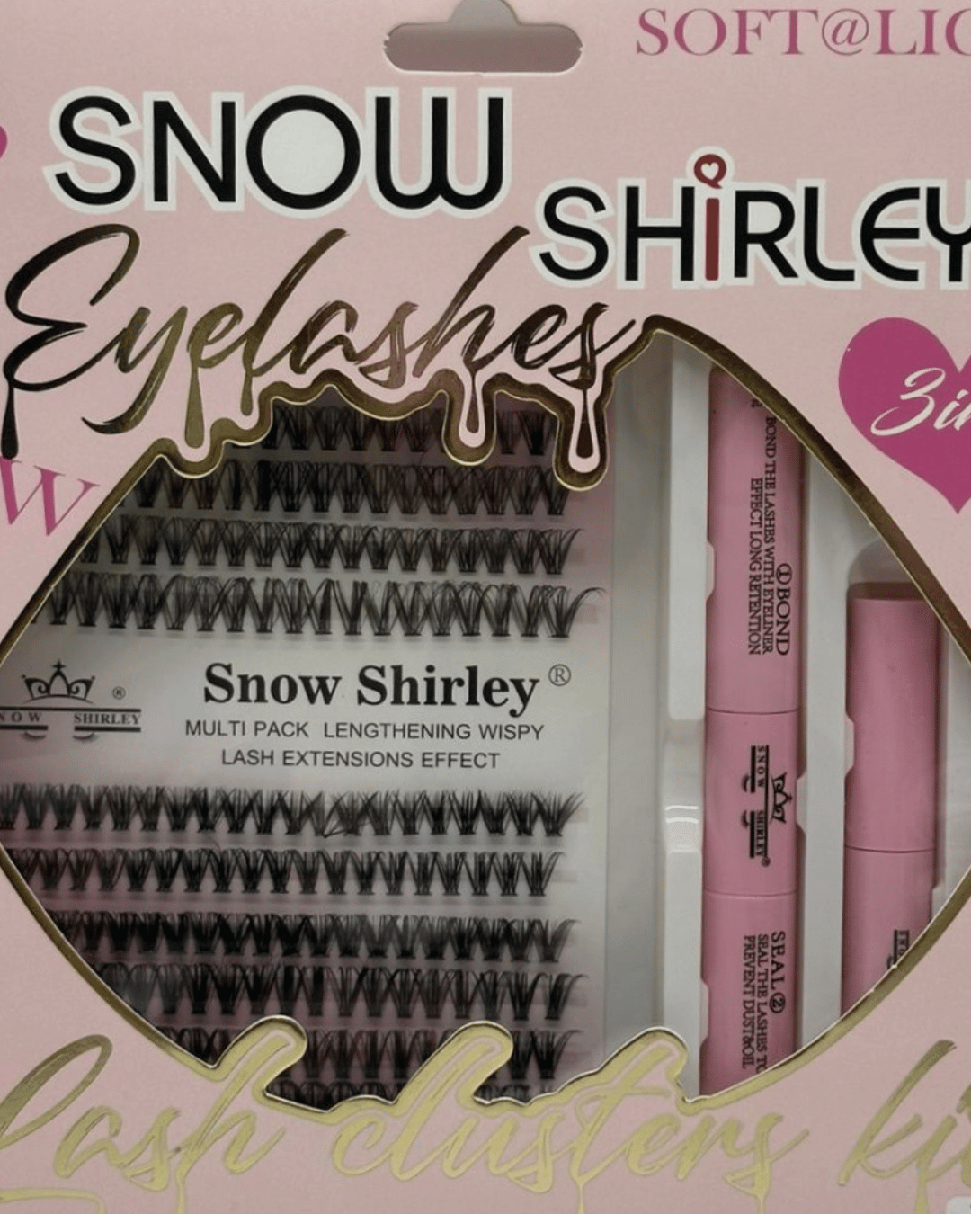 lashes ss (3) Snow Lashes Bond, Seal & Remover – Set 3 në 1 për Aplikimin dhe Heqjen e Qerpikëve - Figura 1