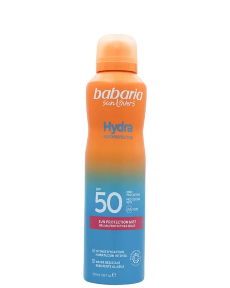 Spray Mbrojtës Hidratues nga Dielli SPF 50 200ml Babaria për mbrojtjen e lëkurës nga dielli.